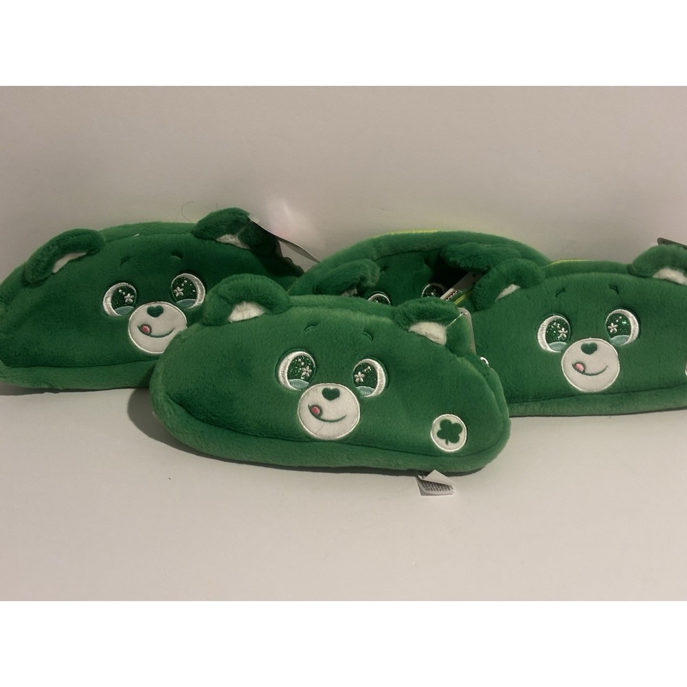 Care Bears‎ 9" Plush Green Good Luck Bear Pencil Case Holder School Supplies